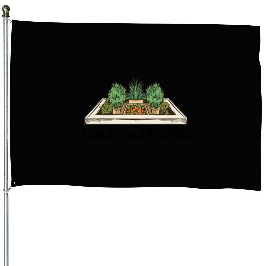 Urban Harvest Cultivate Chic House Flags