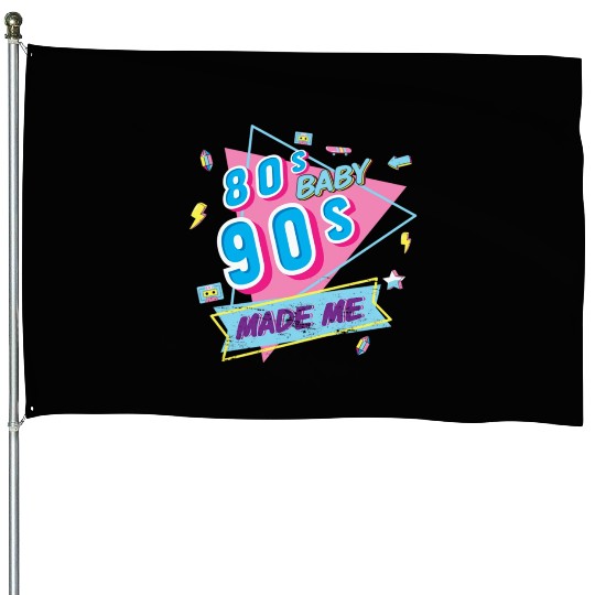 90s made me retro vibe House Flags