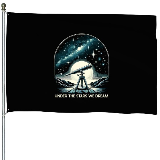 Astrophotography Astronomy Space Camera Star Watch House Flags