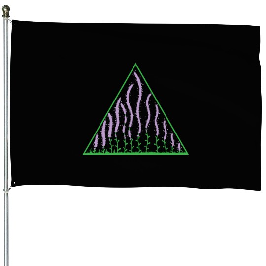 Lavender in a Triangle Plant Garden Fragrance House Flags
