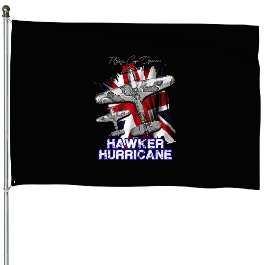 The Hawker Hurricane British single-seater monopla House Flags