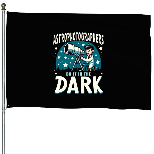 Astrophotography Astronomy Space Camera Star Watch House Flags
