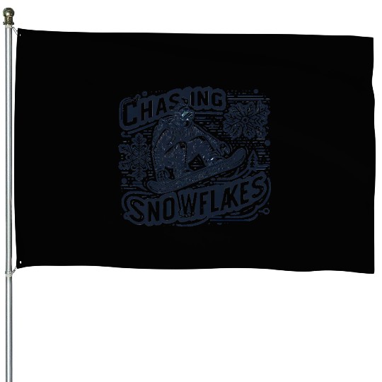 Snowboarding: Chasing Snowflakes House Flags