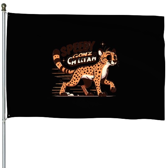 Cheetah: Speedy GonzCheetah House Flags