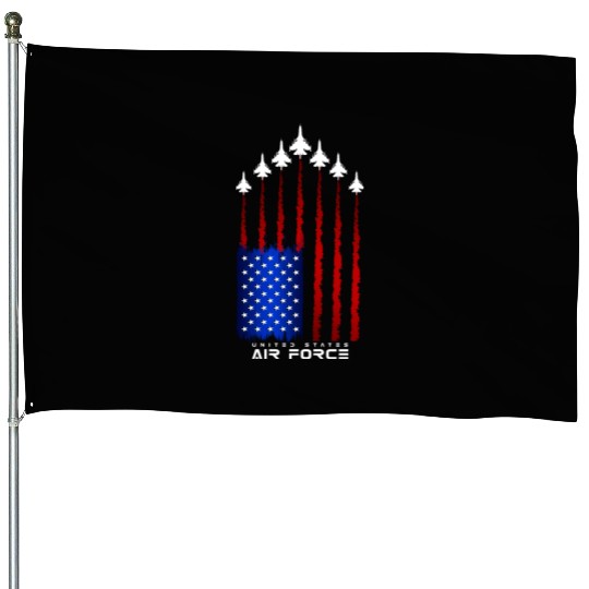 Air Force US Veterans 4th of July House Flags American
