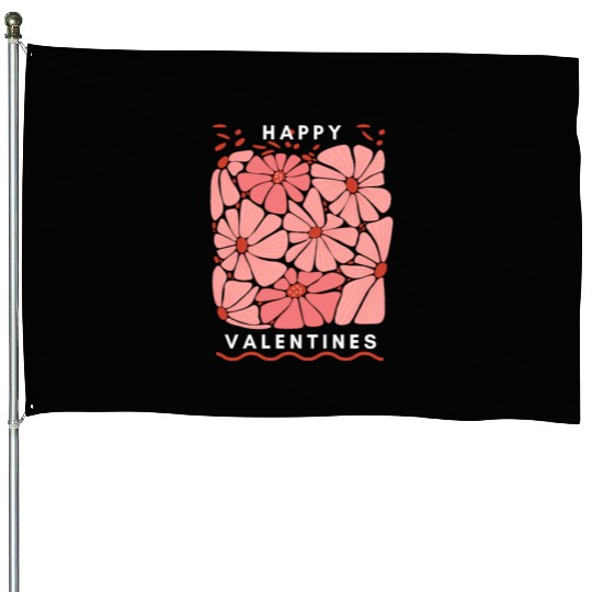 Midnight Blooms: A Floral Valetine's Embrace. House Flags