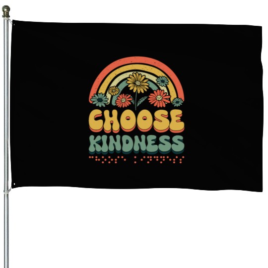 Choose Kindness Braille Alphabet Braille Language House Flags