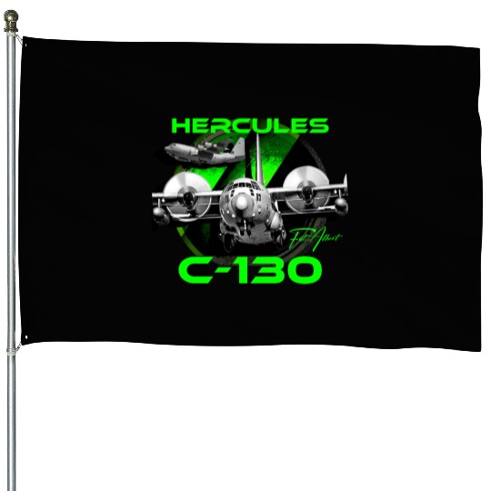 C-130 Hercules Military Aircraft House Flags