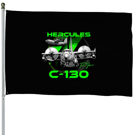 C-130 Hercules Military Aircraft House Flags