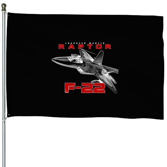 F-22 Raptor Fighterjet Us Air Force Warbird House Flags