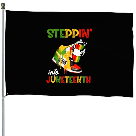 Stepg Into Junenth 1865 Pride Black African Americ House Flags