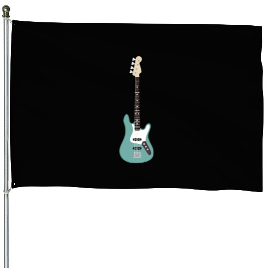 Seafoam Green Bass House Flags