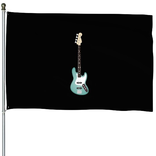 Seafoam Green Bass House Flags