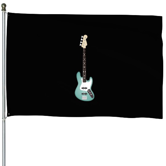 Seafoam Green Bass House Flags