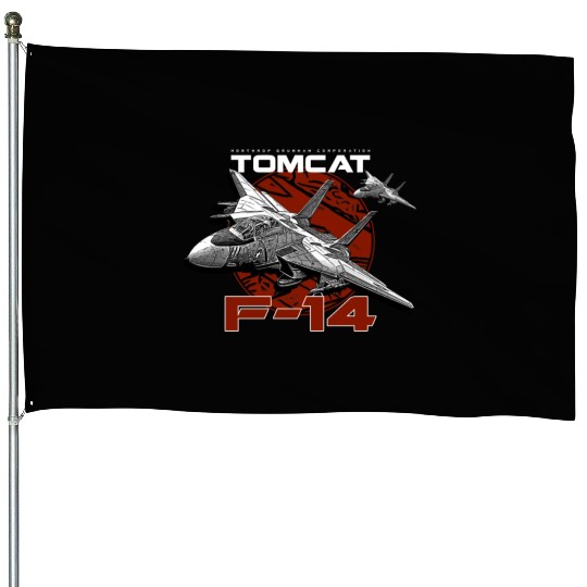 F-14 Tomcat Fighterjet House Flags