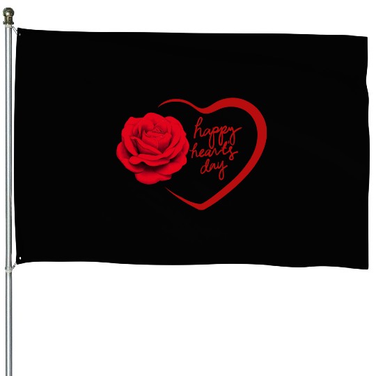 spread love with valentine House Flags