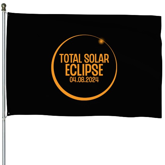 Total Eclipse Map Path of Totality Lover April 8, House Flags