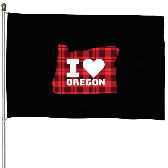 I Love Oregon House Flags