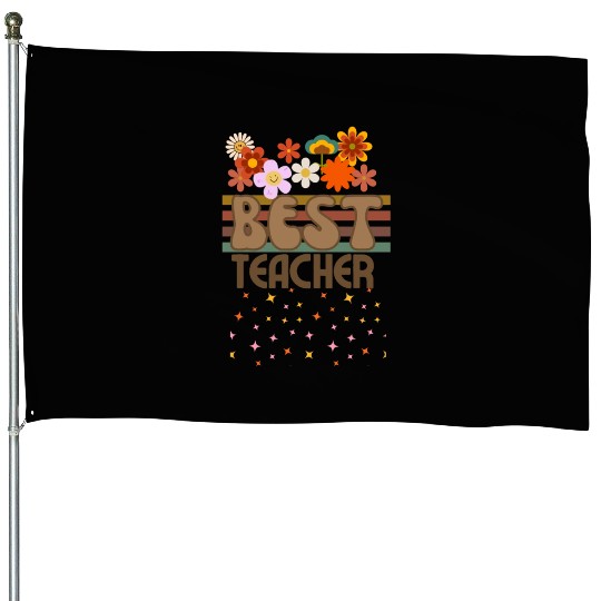 Best Teacher House Flags