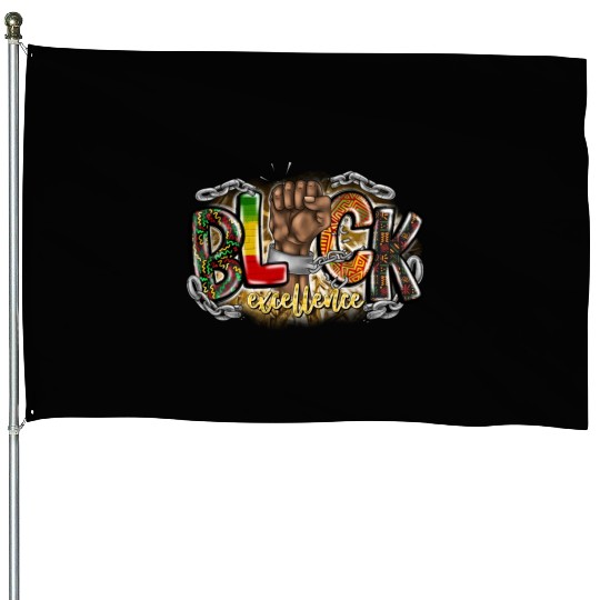 Black Excellence House Flags