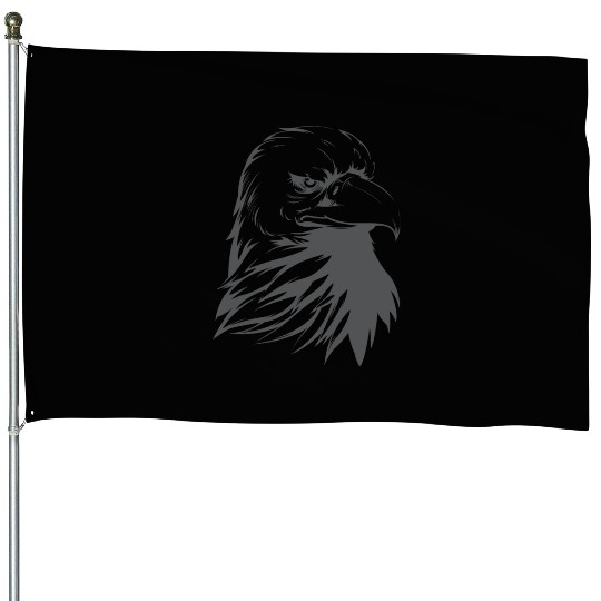 Bald Eagle Silhouette House Flags