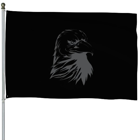 Bald Eagle Silhouette House Flags