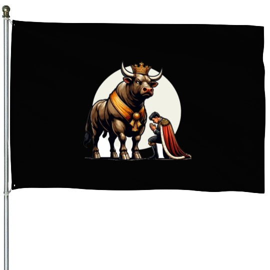 Rodeo Bull Riding Livestock Show Farmer Cattle House Flags