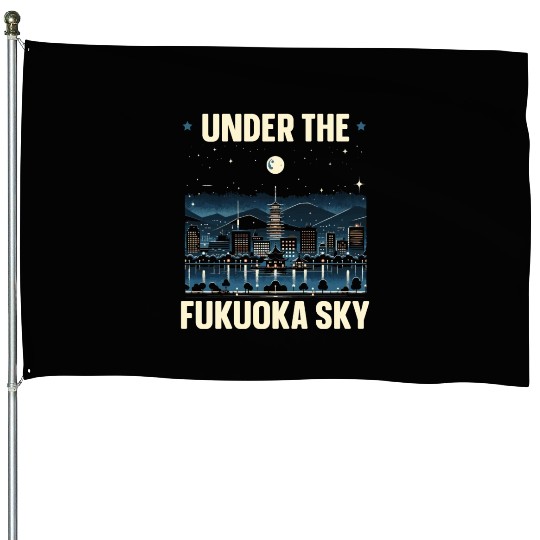 Fukuoka Japan Country Travel Vacation Japanese House Flags