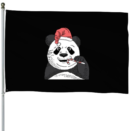 Panda Candy Cane Pastry Maker Gift House Flags