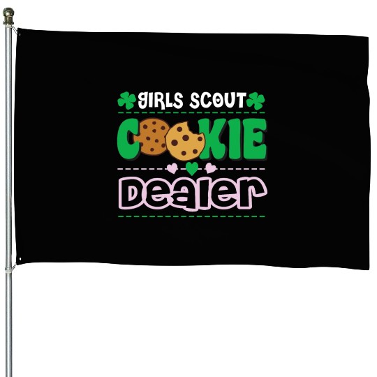 Cookie Dealer Scout for Girls Funny Scouting House Flags