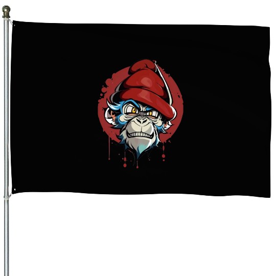Angry Monkey Design House Flags