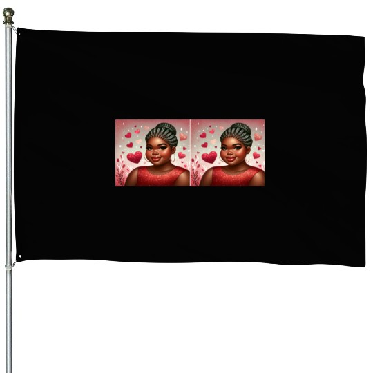 Cupid's Choice: Melanin Magic House Flags