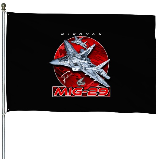 MIG-29 Soviet Union Air Superiority Jet Fighter House Flags
