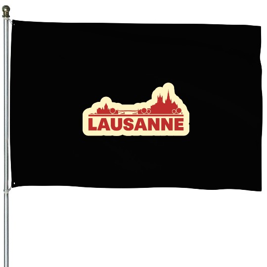 Lausanne Switzerland House Flags