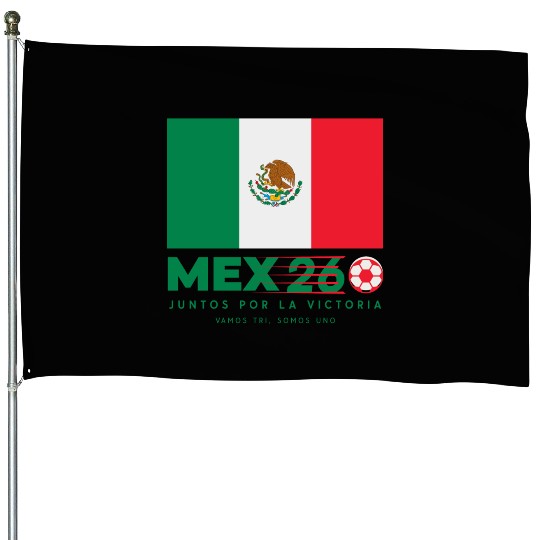 Mexico World Cup 2026 House Flags Soccer