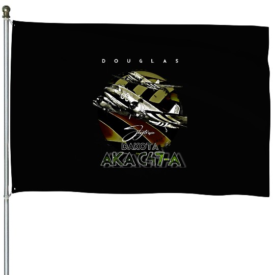 Douglas AKA C-47 Dakota Skytrain Military Version House Flags