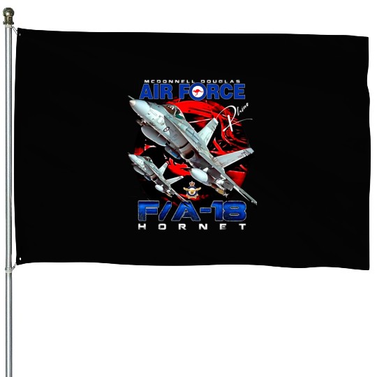 RAAF Australian Air Force FA18 Hornet Fighterjet House Flags