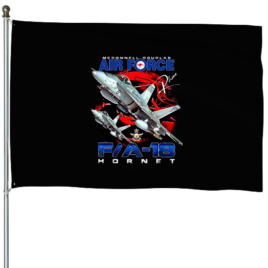 RAAF Australian Air Force FA18 Hornet Fighterjet House Flags