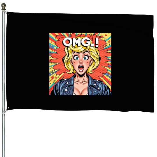 OMG Funny comics House Flags