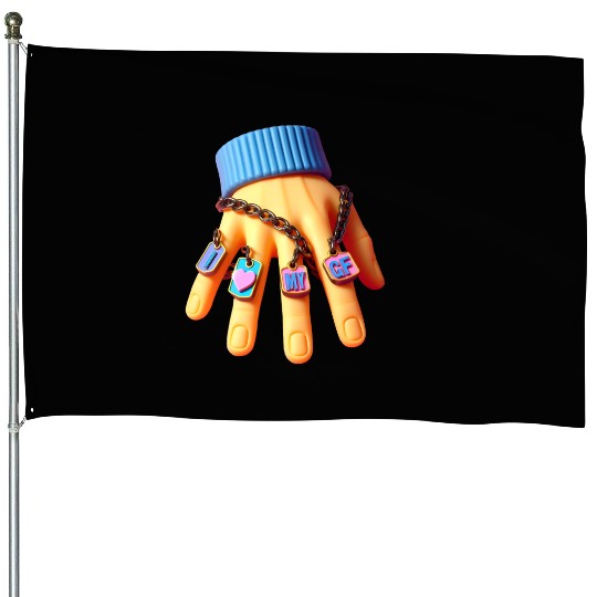 I Love My Girlfriend House Flags