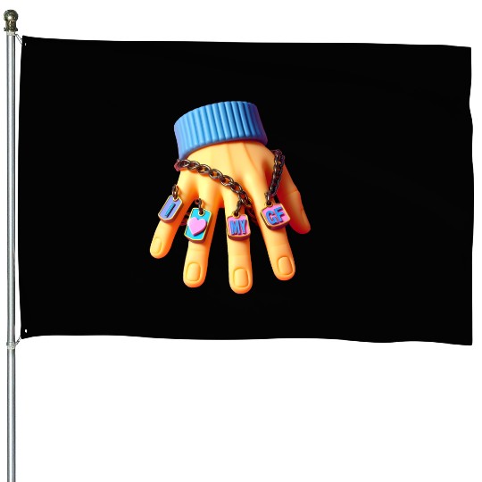 I Love My Girlfriend House Flags