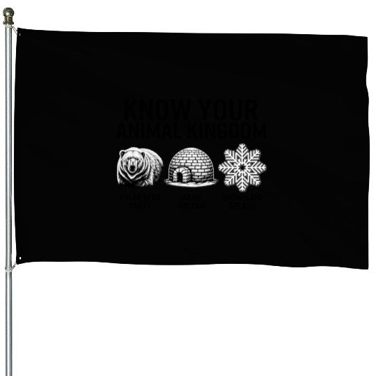 Winter House Flags, Know Your Animal Kingdom Polar Bear