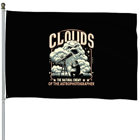 Astrophotography Astronomy Space Camera Star Watch House Flags