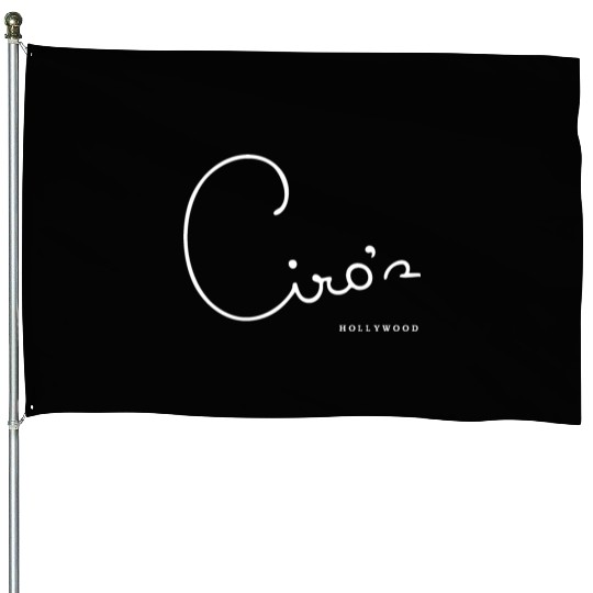 Ciro's Hollywood Vintage House Flags Landmark LA Club