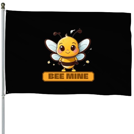 Bee mine House Flags