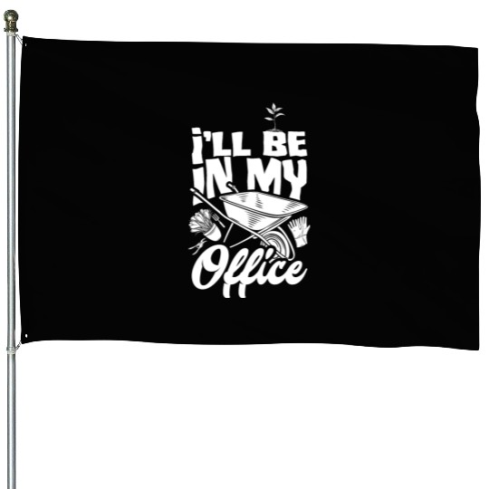 Funny Garden Gardener Gardening Landscaper Gift House Flags