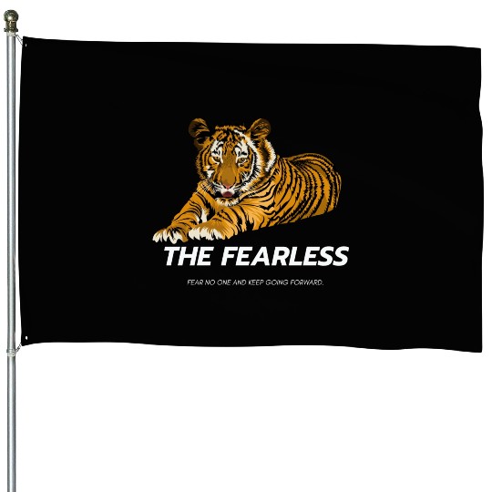 Be fearless Lion Style Logo powerful House Flags