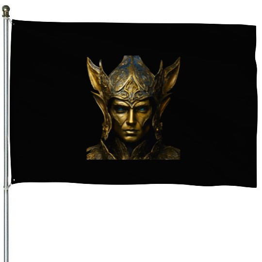 Portrait of an Ancient Monarch House Flags