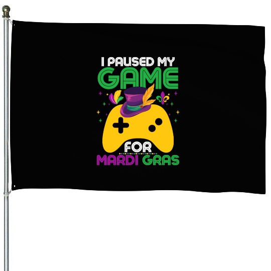 Game Lover Mardi Gras Celebration House Flags