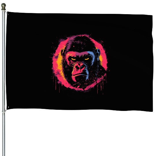 Angry Gorilla House Flags